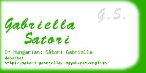 gabriella satori business card