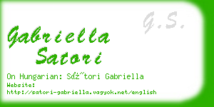 gabriella satori business card